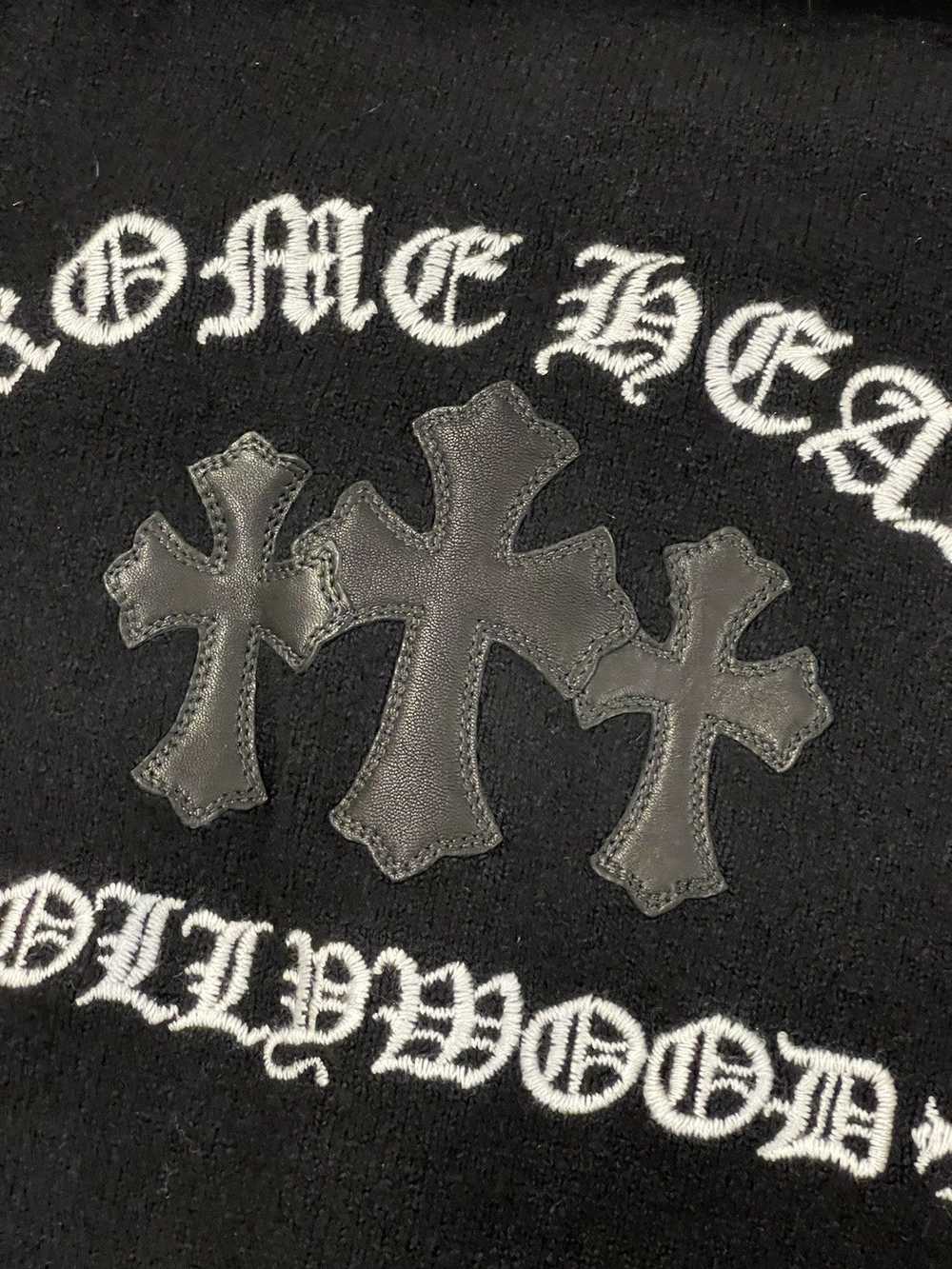 Chrome Hearts Black Cashmere & Cross Patch Embroi… - image 8