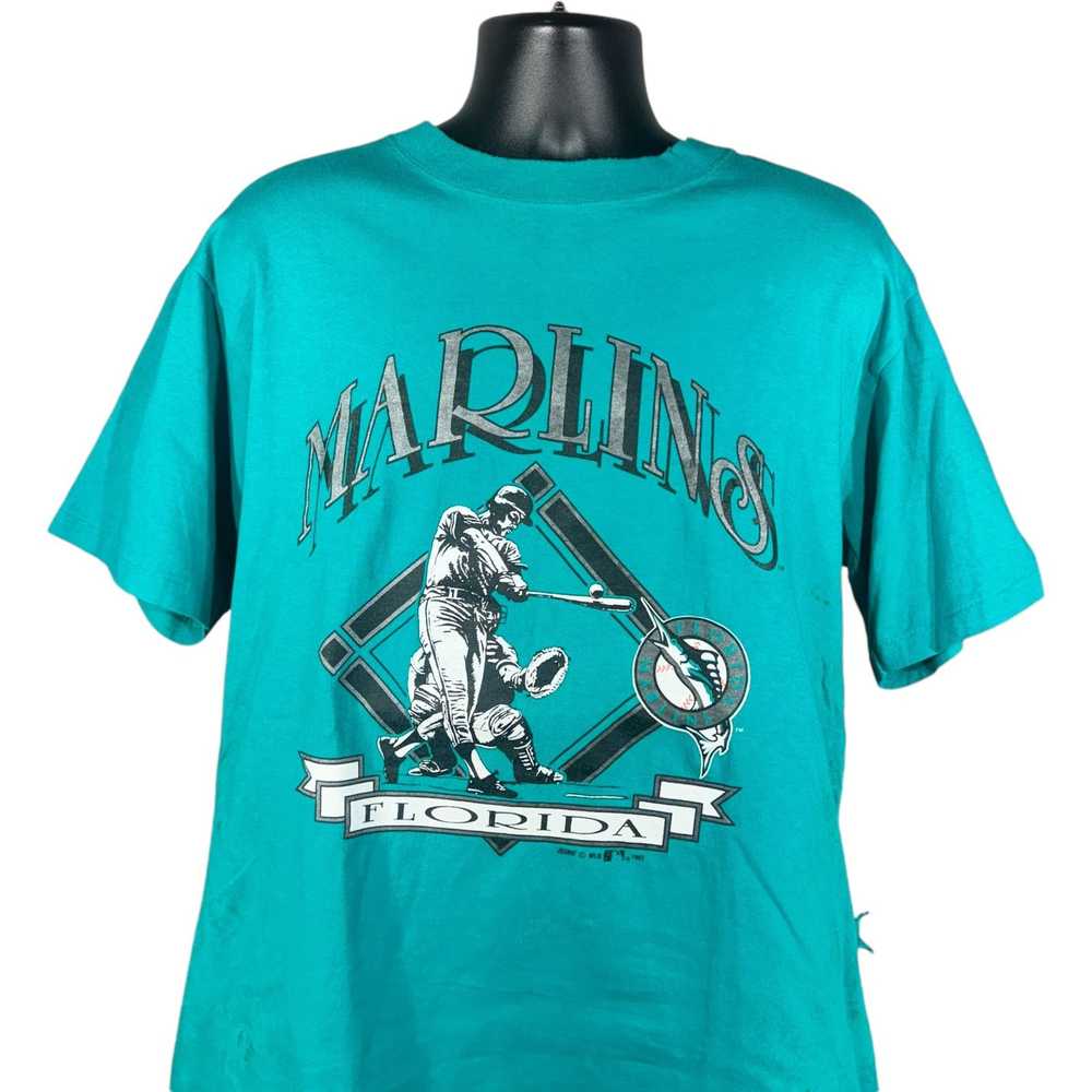 Vintage Vintage Florida Marlins MLB Tee 90's - image 2