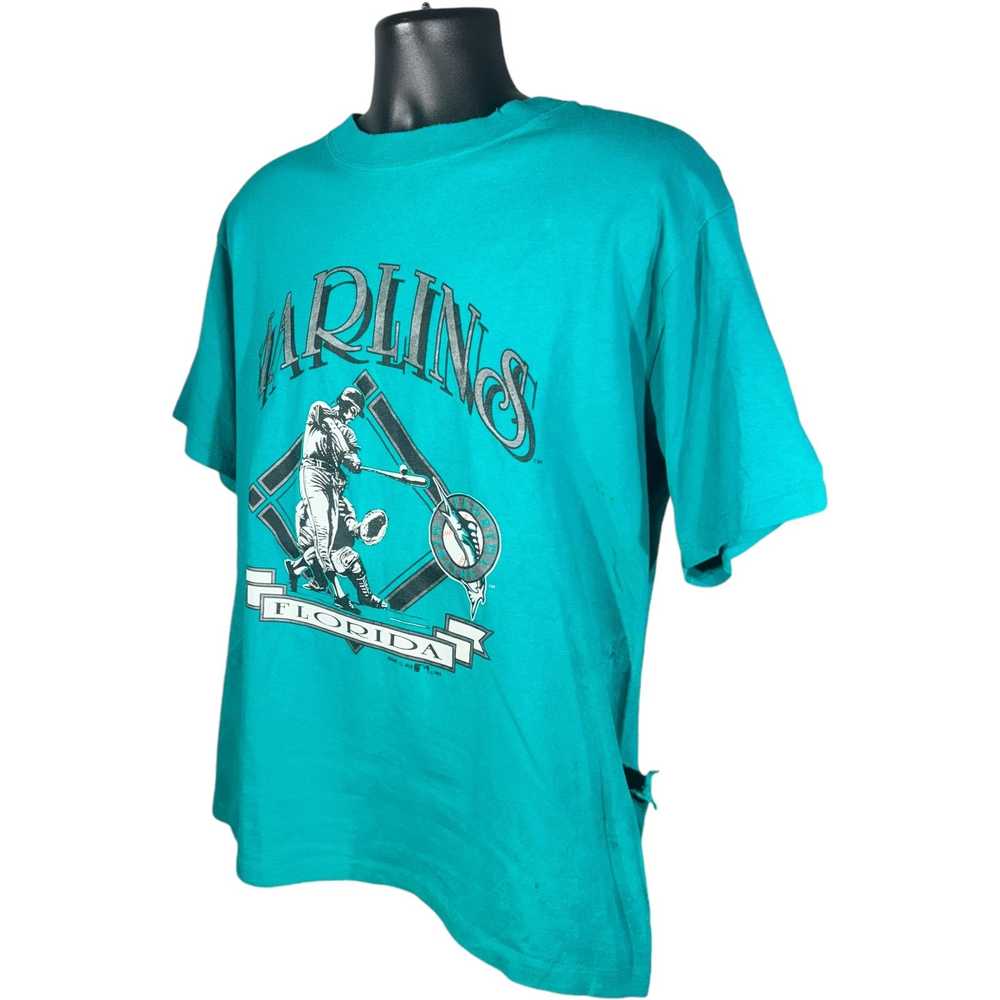 Vintage Vintage Florida Marlins MLB Tee 90's - image 3