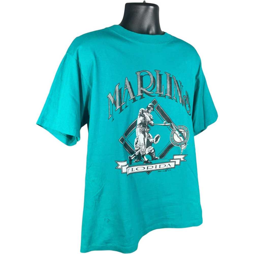 Vintage Vintage Florida Marlins MLB Tee 90's - image 4