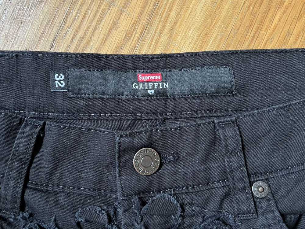 Griffin × Supreme 5-Pocket Cut Jean Black - image 4