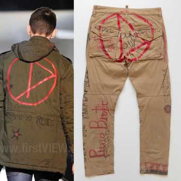 Dsquared2 Dsquared2 F/W12 Anarchy Graffiti Milita… - image 1