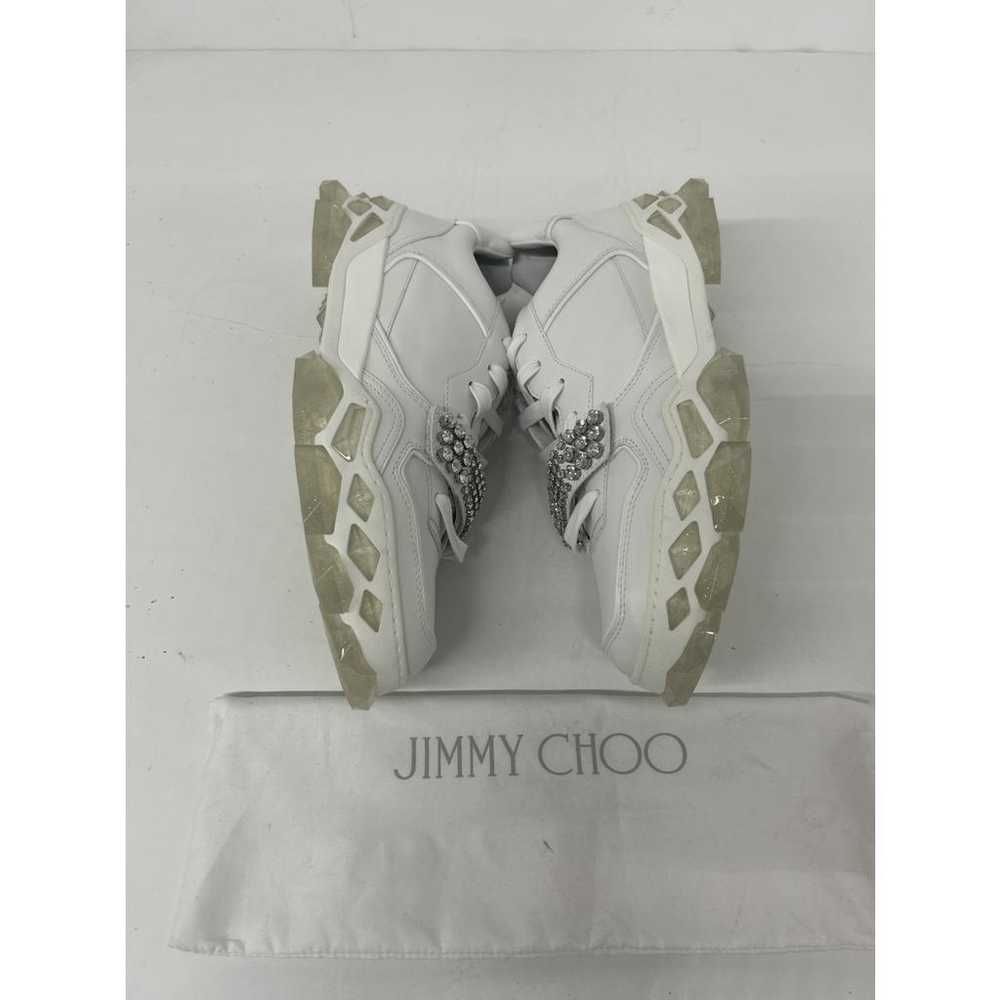 Jimmy Choo Leather low trainers - image 4