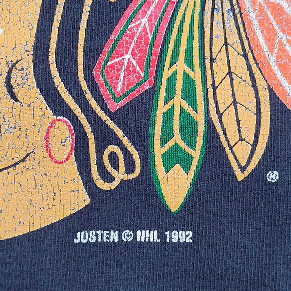 Vintage Vintage 1992 Chicago Blackhawks Shirt Lar… - image 10