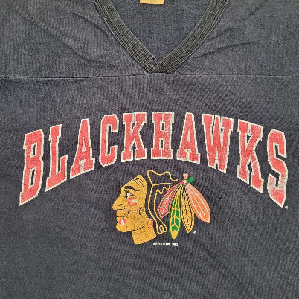 Vintage Vintage 1992 Chicago Blackhawks Shirt Lar… - image 8