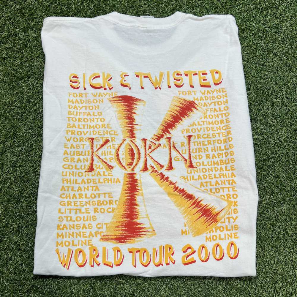 Fruit Of The Loom × Vintage Korn Issues Sick & Tw… - image 2