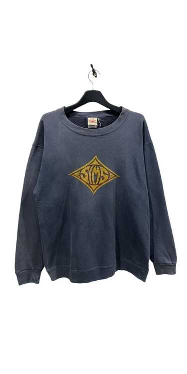 Quicksilver × Vintage Y2K SIMS BOARD Faded Crewnec