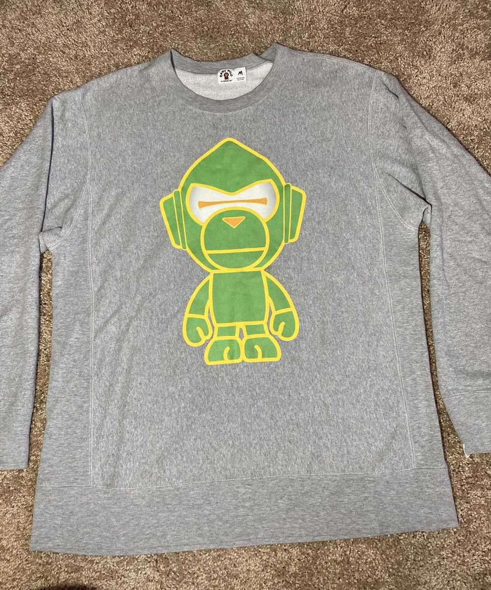 Bape 2006 Bape Baby Milo Alien Greey Sweatshirt O… - image 2