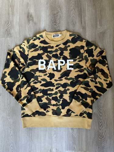 Bape Bape 1st Camo Crewneck Yellow