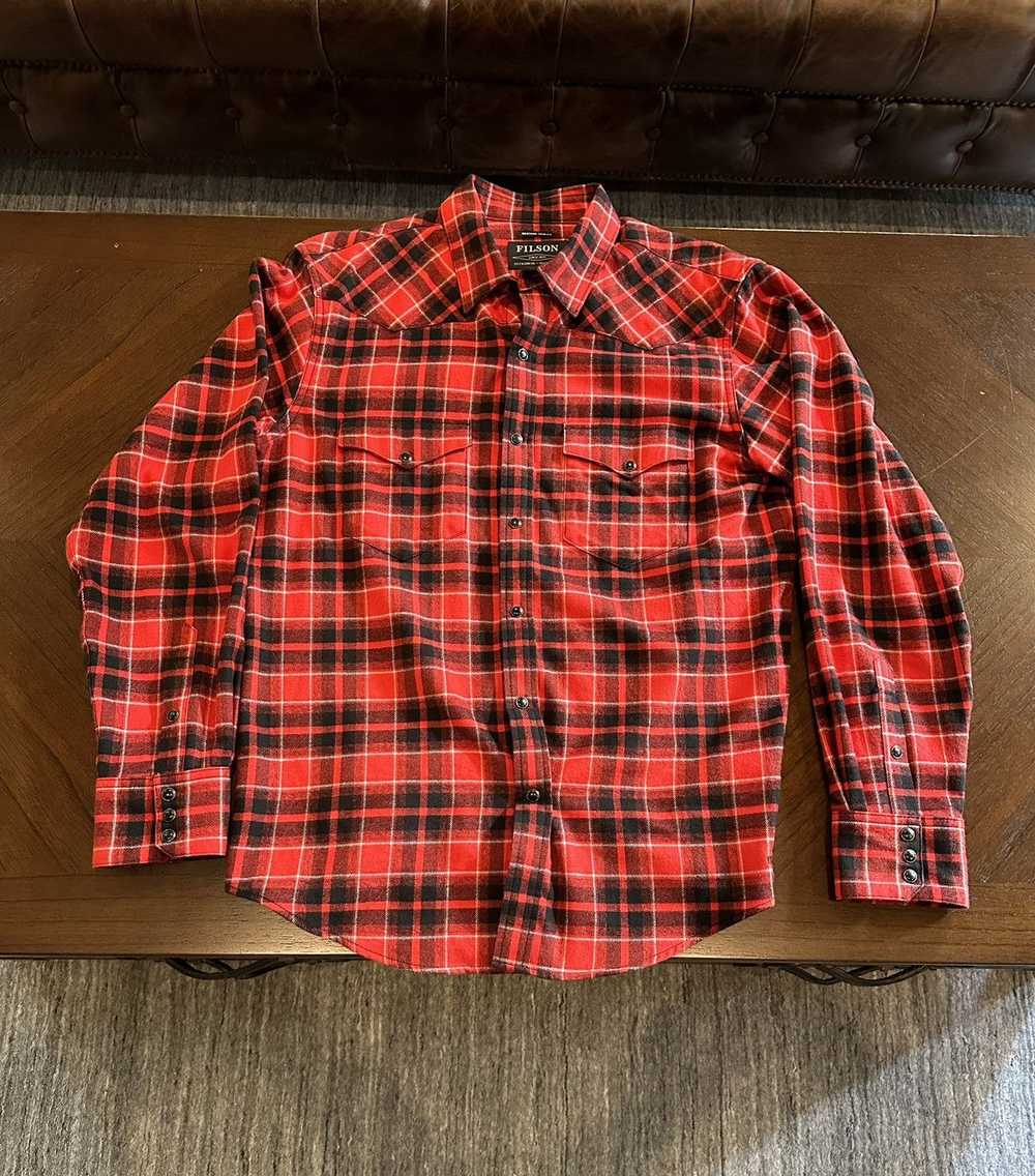 Filson Filson Western Flannel Shirt, size M - image 1