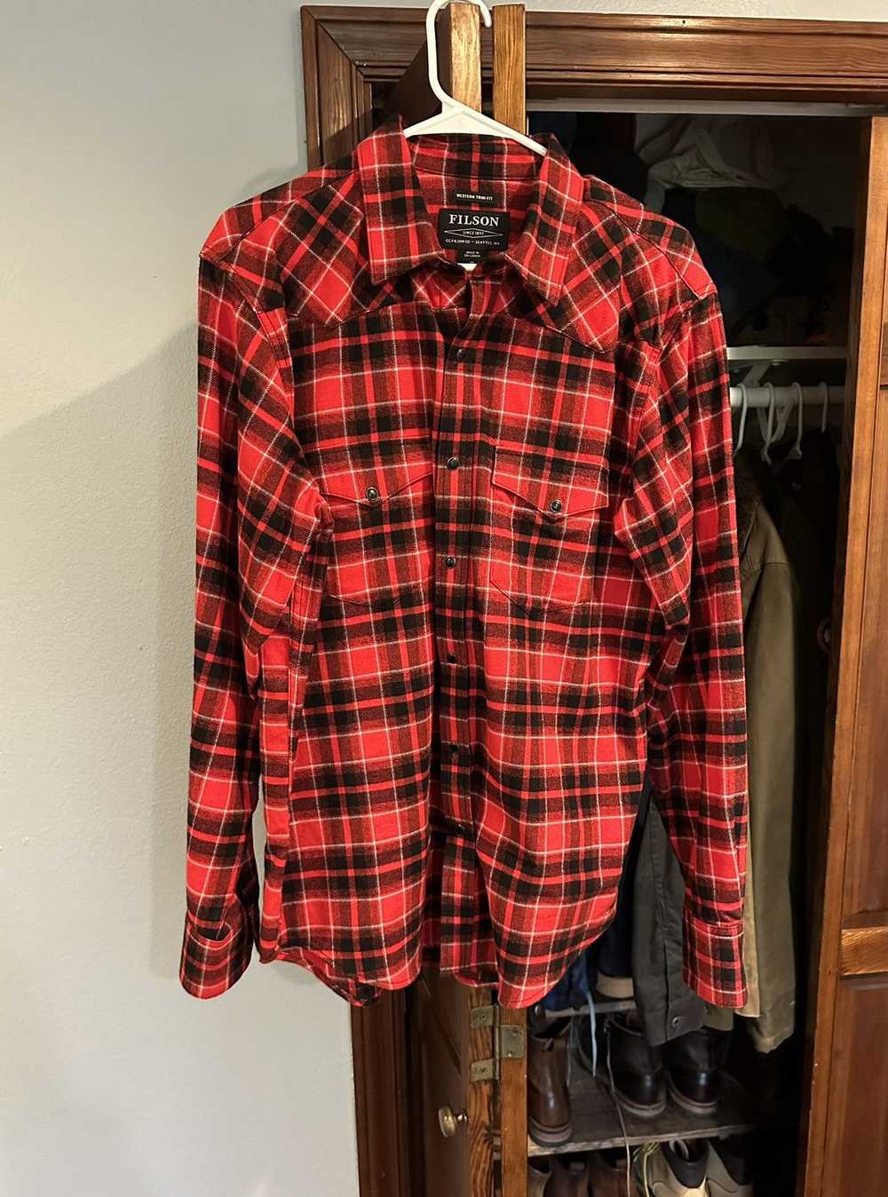 Filson Filson Western Flannel Shirt, size M - image 2