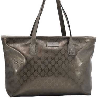 Gucci GUCCI GG Imprime Shoulder Tote LeatherBrown 