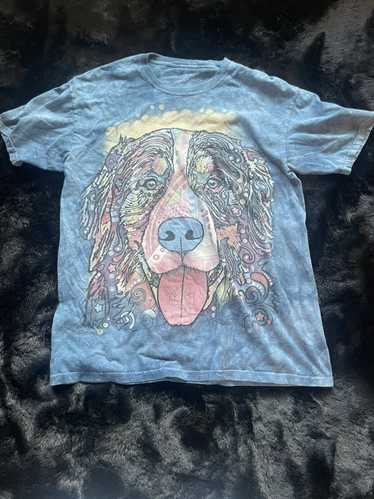 Animal Tee × The Mountain The Mountain tie dye dog