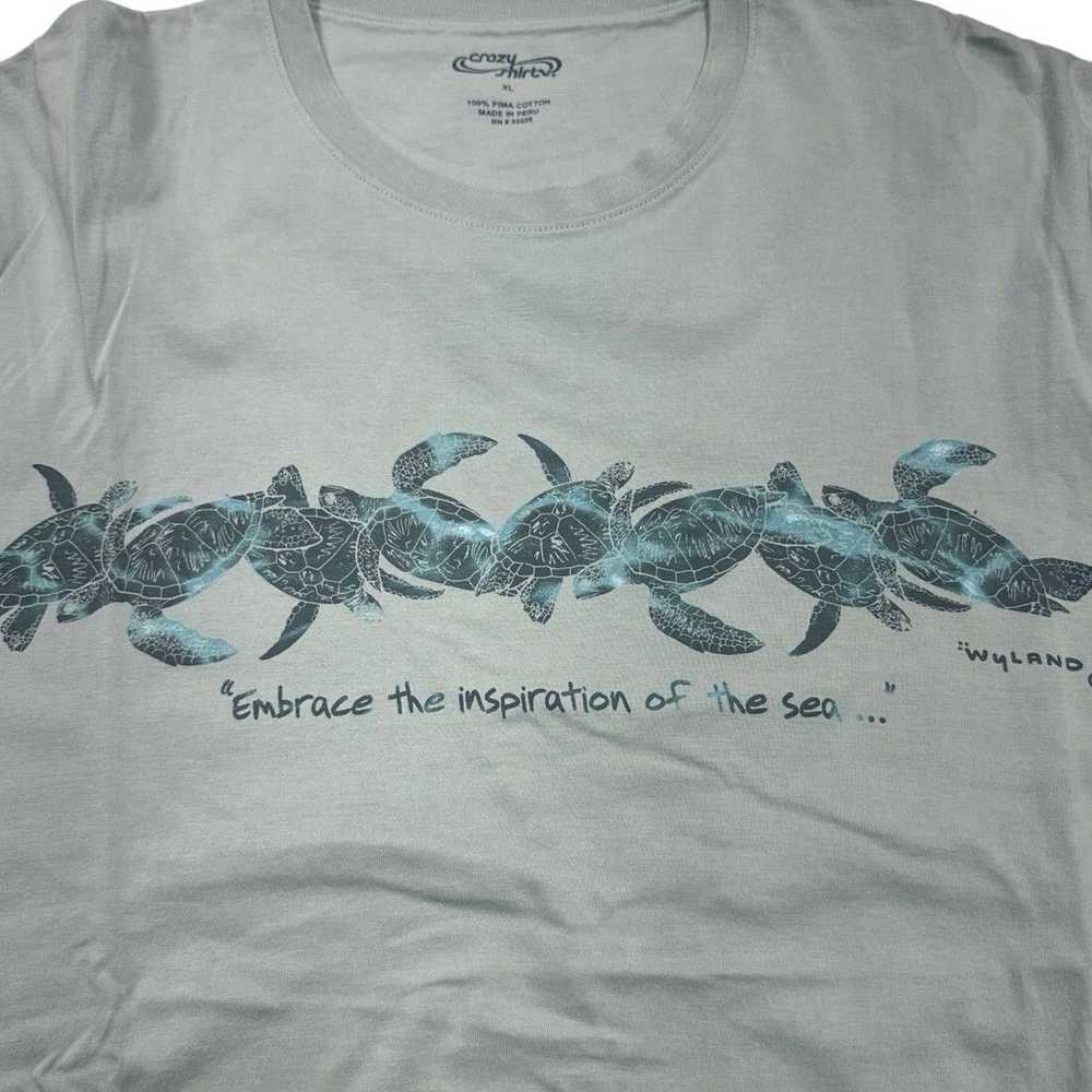 Crazy Shirts Crazy Shirts Sea Turtle Ocean Wyland… - image 1