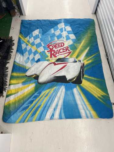 Designer Retro Full Size Speed Racer Blanket - Re… - image 1