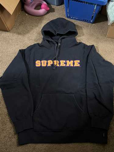 Supreme Supreme Navy cord collegiate hoodie sweat… - image 1