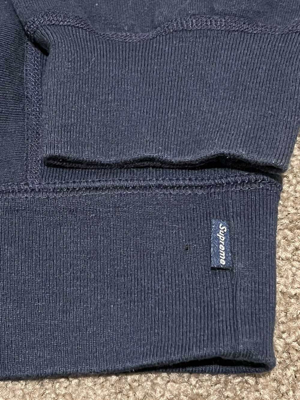 Supreme Supreme Navy cord collegiate hoodie sweat… - image 4