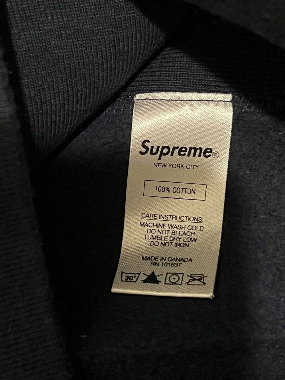 Supreme Supreme Navy cord collegiate hoodie sweat… - image 5