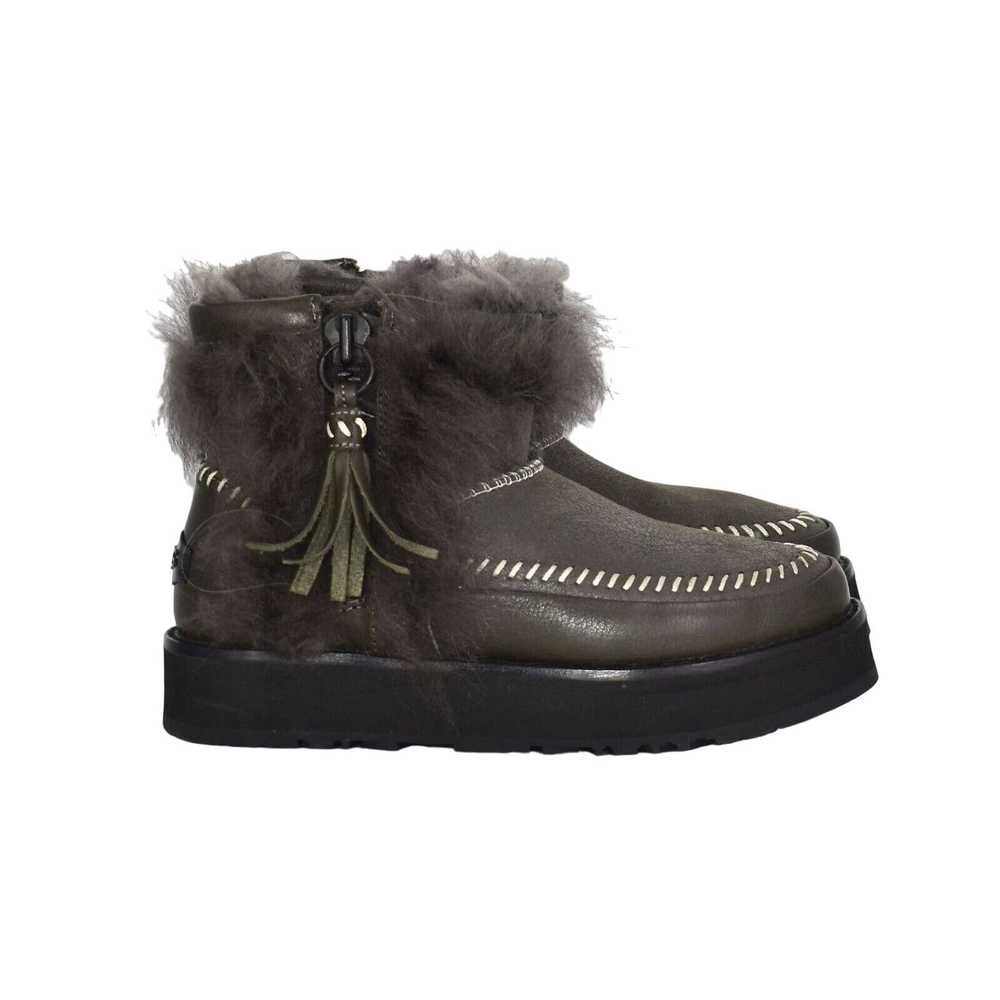 Ugg UGG Blk/Olive Toscana Sheepskin Fluff Punk Mi… - image 2