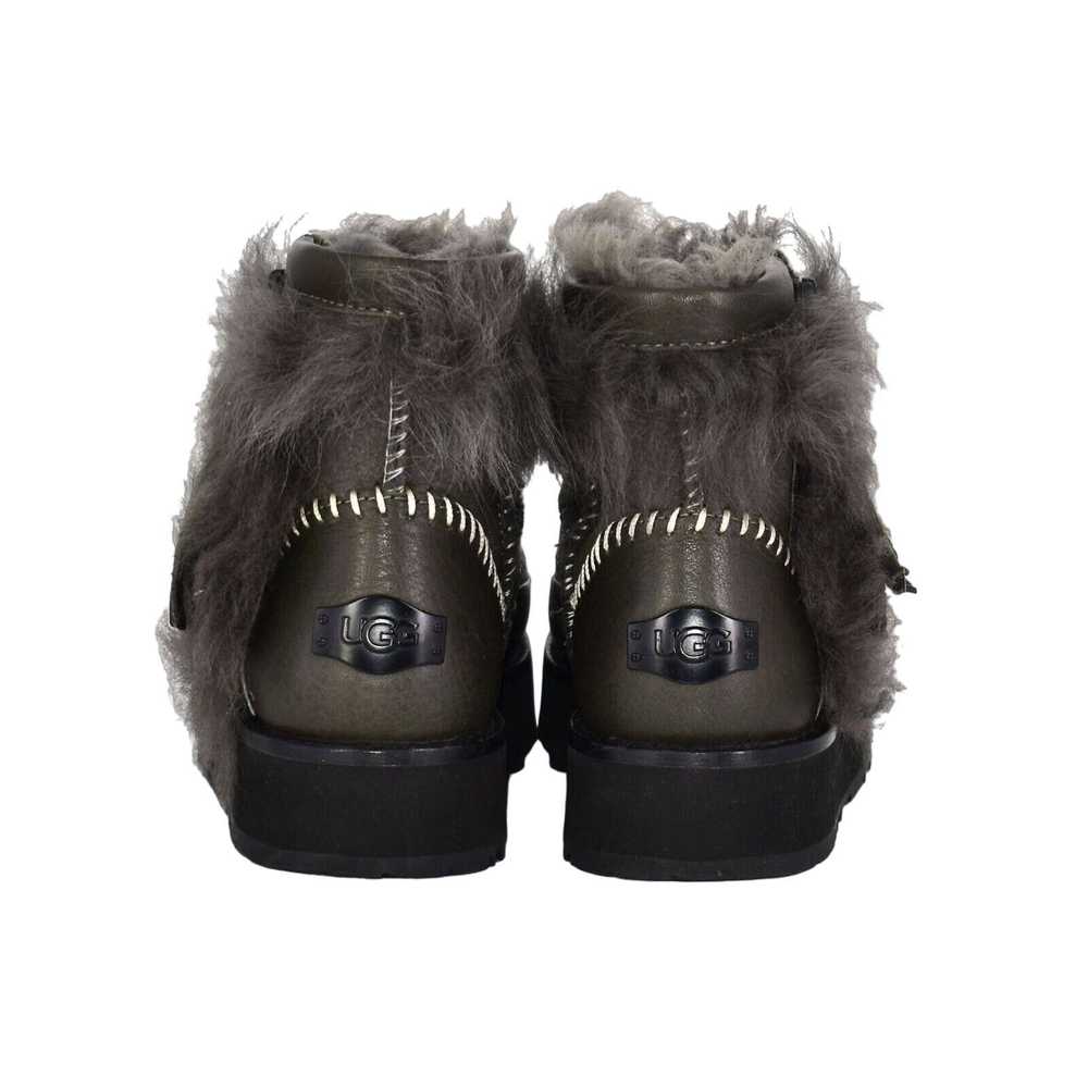 Ugg UGG Blk/Olive Toscana Sheepskin Fluff Punk Mi… - image 4