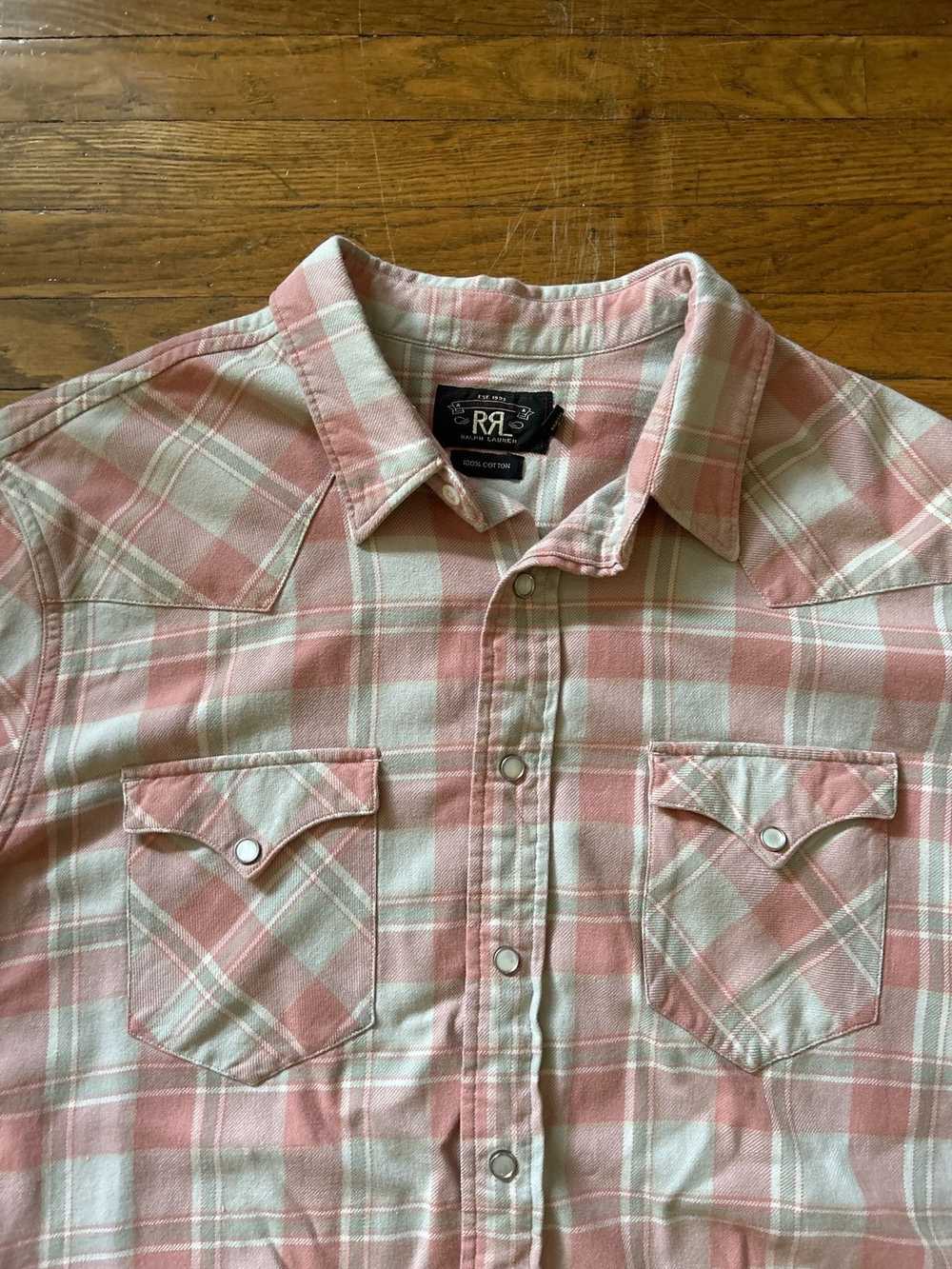 RRL Ralph Lauren RRL Western Button Up with Pearl… - image 3