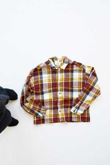 18 East 18 East: Flannel Burgundy / Navy Madras Me