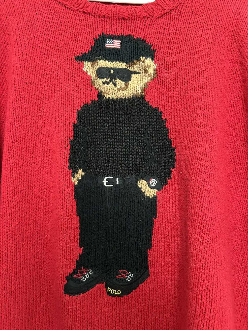 Polo Ralph Lauren POLO BEAR Gully Hand Knit ‘cool… - image 6