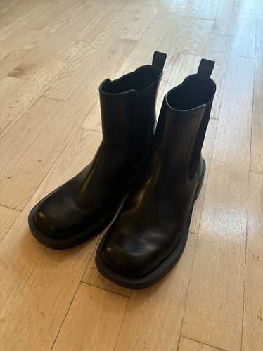 Camper Black Leather Chelsea Boots