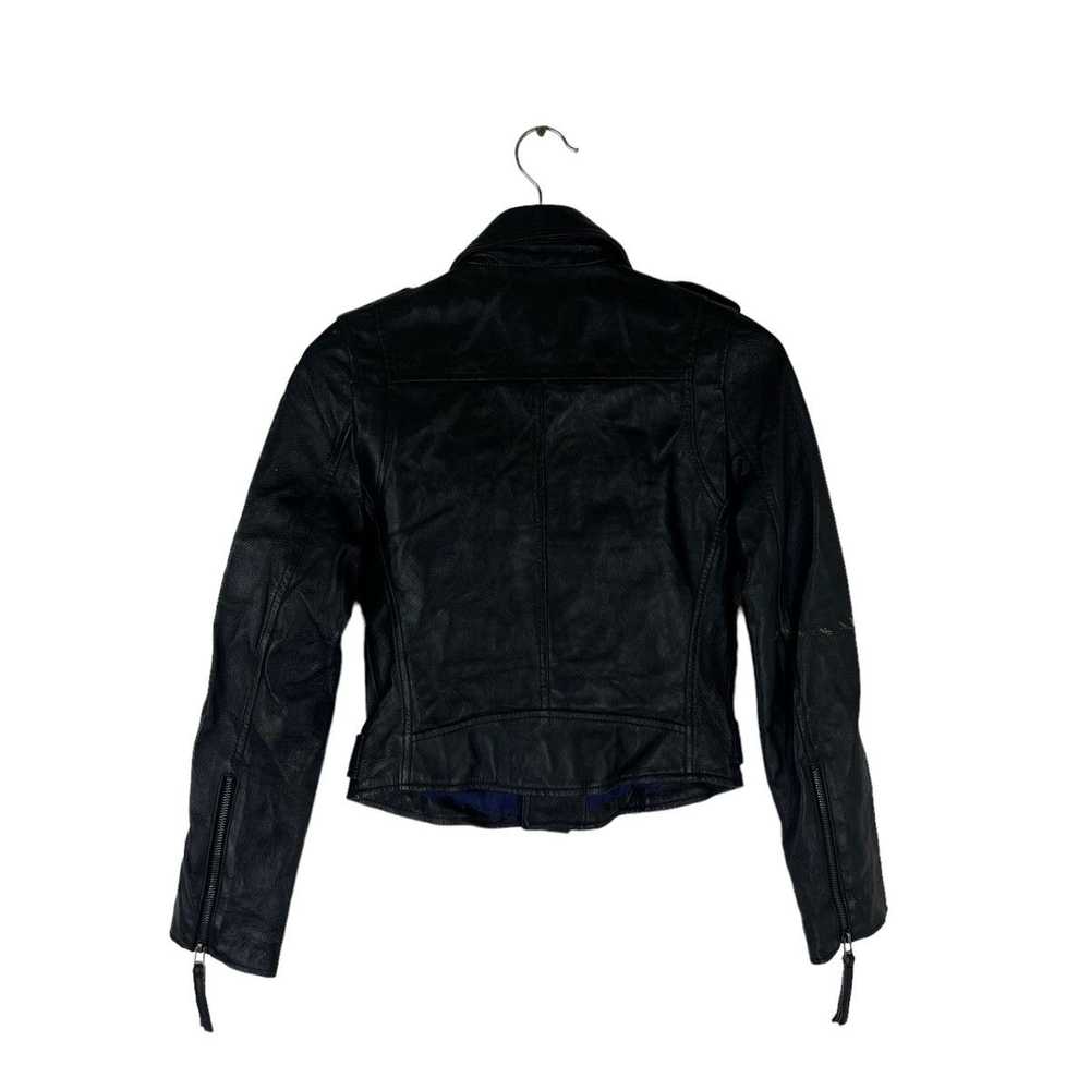 Japanese Brand × Leather Jacket VINTAGE CROPPED L… - image 9