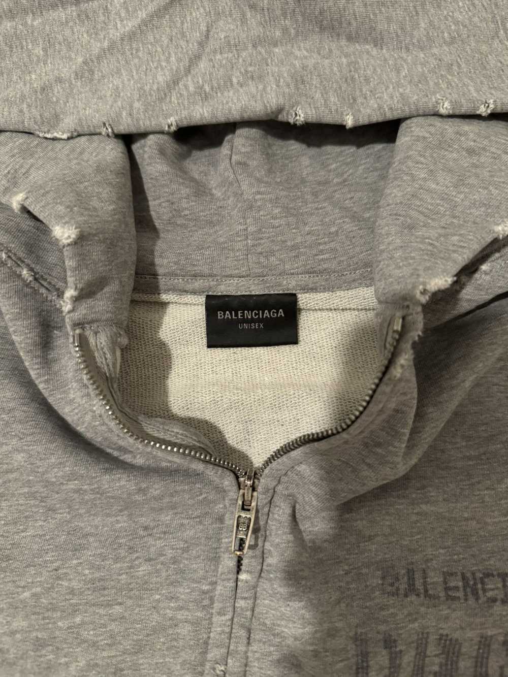 Balenciaga Balenciaga Zip Up Hoodie Print Ss23 - image 4