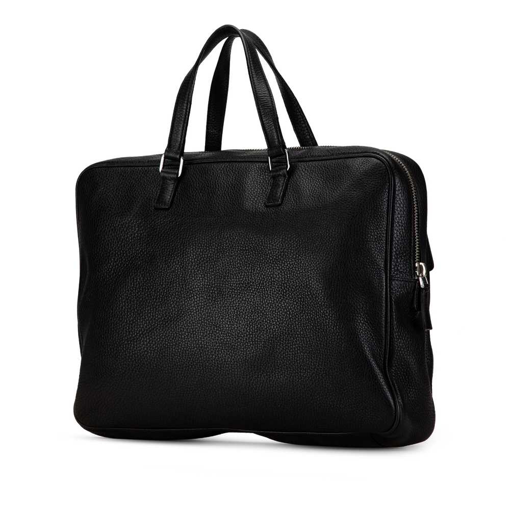 Black Prada Leather Business Bag - image 2