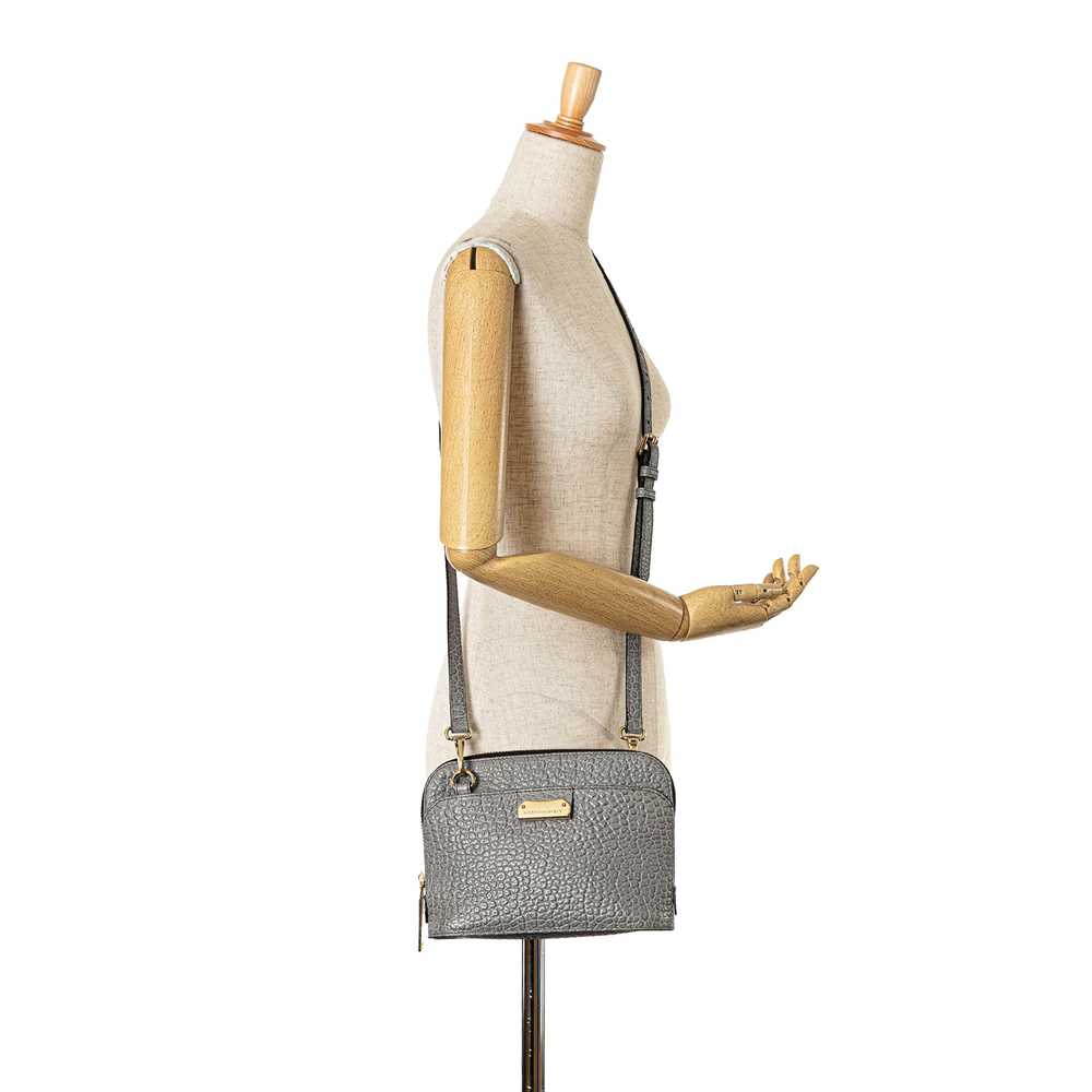 Gray Burberry Leather Harrogate Crossbody - image 9