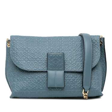 Blue LOEWE Repeat Anagram Avenue Crossbody