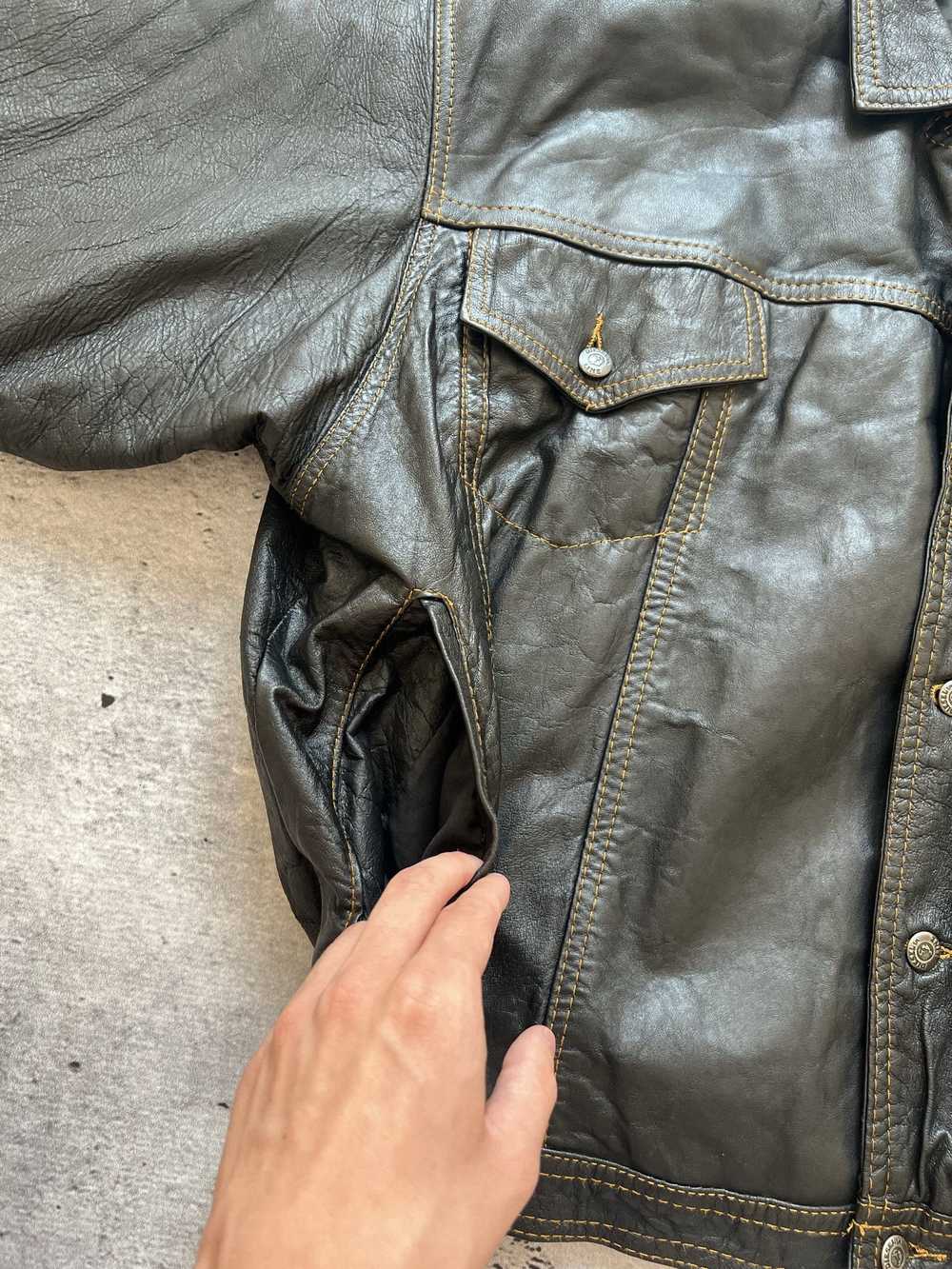 Diesel × Leather Jacket × Vintage Vintage Diesel … - image 10