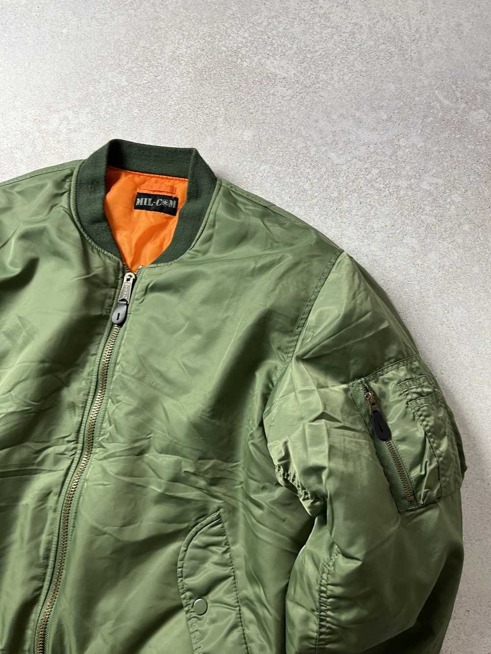 Bomber Jacket × Ma 1 × Vintage Vintage Mil com Fl… - image 2