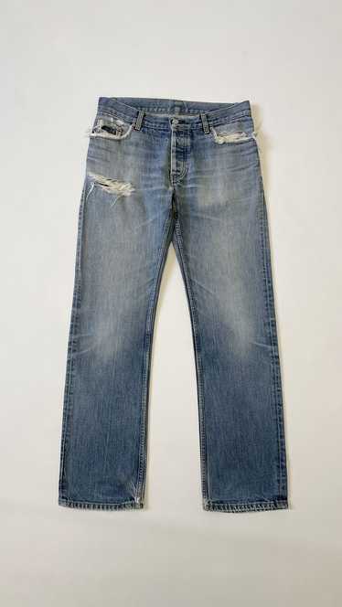 Helmut Lang OG Thrashed Boot Cut Denim Jeans