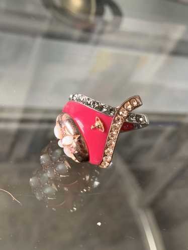 Vivienne Westwood Rare Ring w/ Swarovski Crystals,