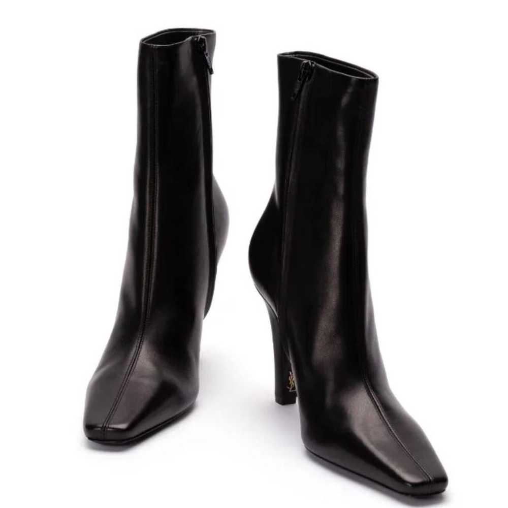 Saint Laurent Leather ankle boots - image 3