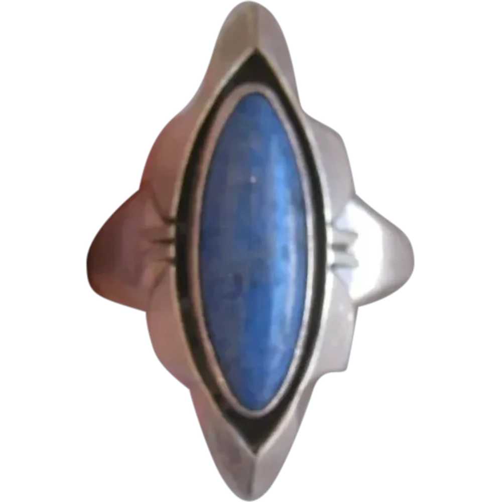 Navajo Lapis Ring   REDUCED $175 to $145 - image 1