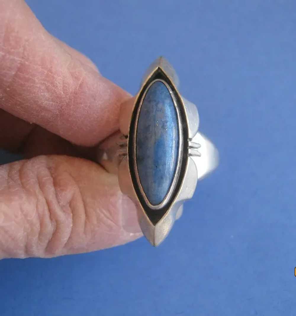 Navajo Lapis Ring   REDUCED $175 to $145 - image 2