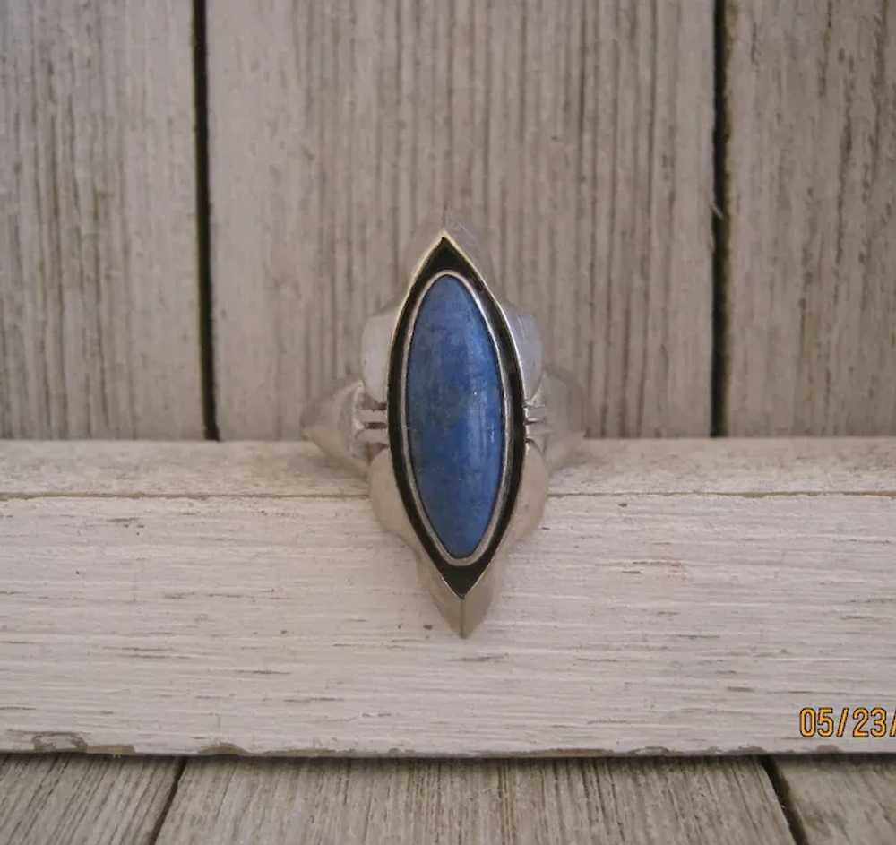 Navajo Lapis Ring   REDUCED $175 to $145 - image 3