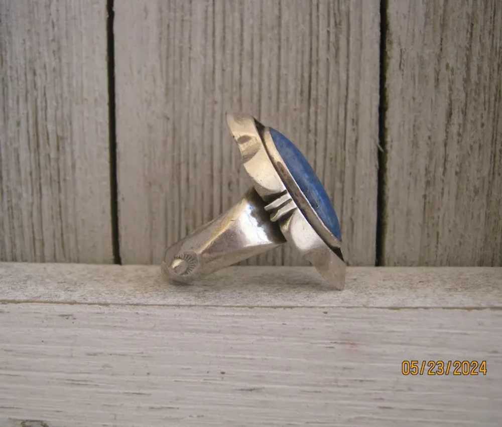 Navajo Lapis Ring   REDUCED $175 to $145 - image 4