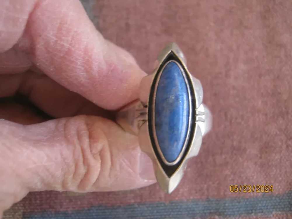 Navajo Lapis Ring   REDUCED $175 to $145 - image 7