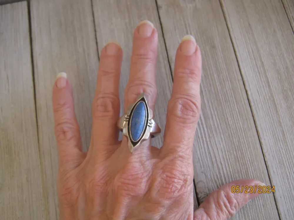 Navajo Lapis Ring   REDUCED $175 to $145 - image 8