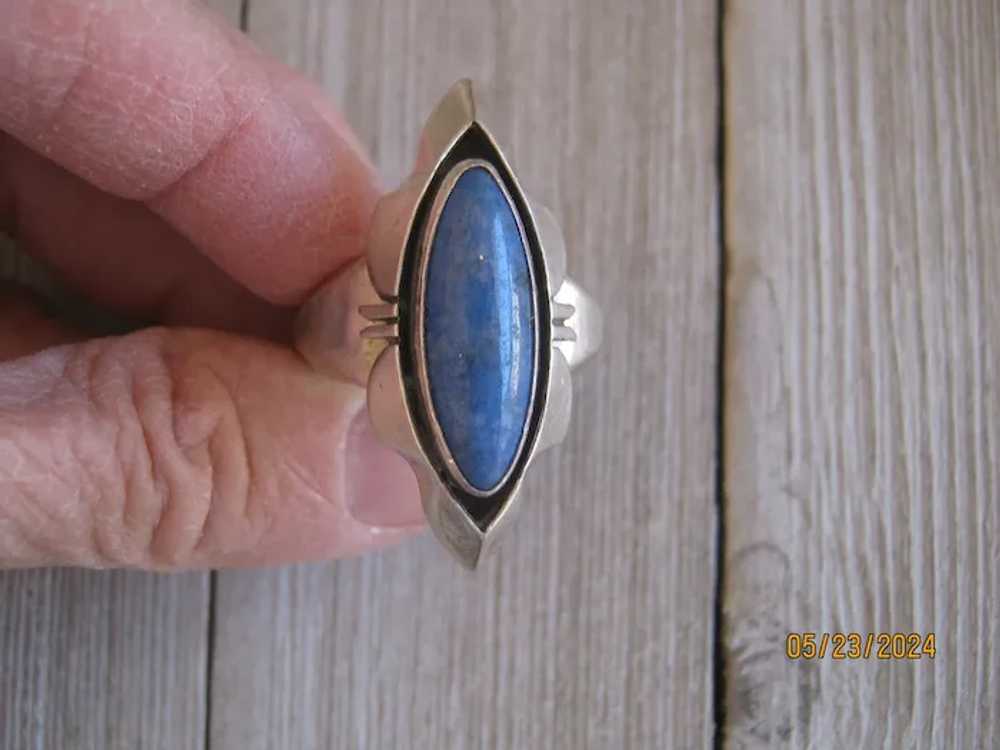 Navajo Lapis Ring   REDUCED $175 to $145 - image 9