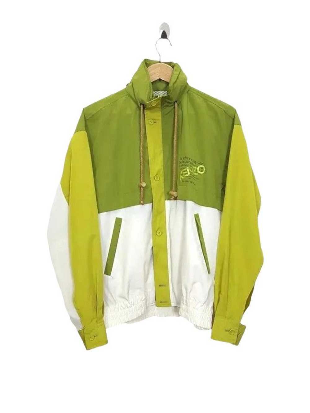 Kenzo × Windbreaker KENZO Two Tone Pickle Green H… - image 2