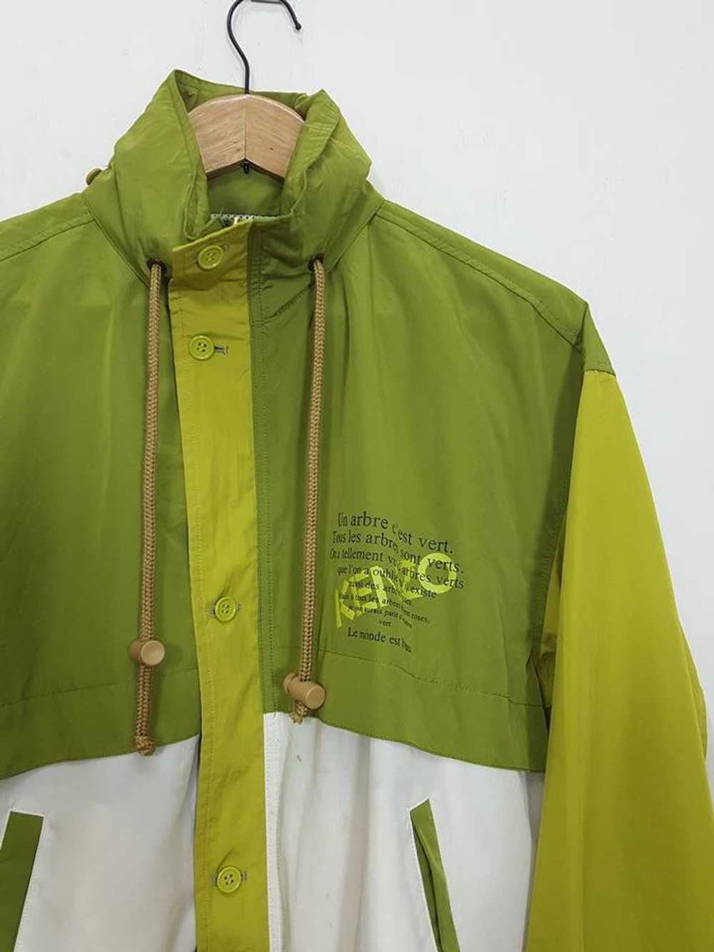 Kenzo × Windbreaker KENZO Two Tone Pickle Green H… - image 4