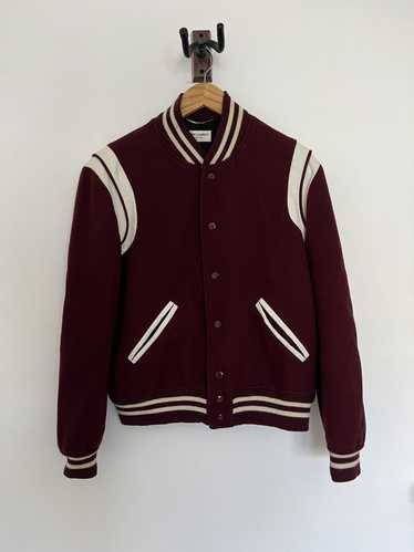 Saint Laurent Paris Burgundy Teddy