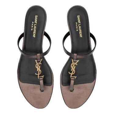 Saint Laurent Cassandra leather sandal