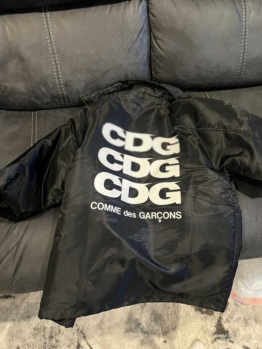 CDG CDG CDG CDG Faux fur lined coach jacket S - image 2